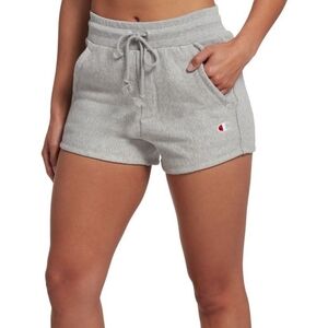 Champion Grey 3" Powerblend Shorts Embroidered C Logo